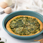 CHEFMADE Round Cake Pan, 10-Inch Non-Stick Pizza Pan and Pie Bakeware for Oven Baking (Green)