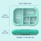 Bentgo Chill Kids Leak-Proof Lunch Box - 4-Compartment Bento Box with Built-In Ice Pack, 3.3 Cup Capacity, PFAS & BPA-Free, Microwave & Dishwasher Safe, Ideal Size for Ages 3 to 7 (Aqua)