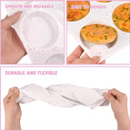 Sakolla 2 Pack Muffin Top Pans, Silicone Egg Molds for Breakfast Sandwiches 3 Inch Round Baking Pan for English Muffins, Egg Bites, Hamburger Bun, Corn Bread, Whoopie Pies, Tarts