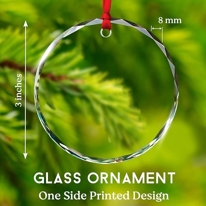 Cornet Players Xmas Glass Ornaments, Personalized Text & Name Cornet Christmas Ornament Gifts For Musical Instrument Lover, Cornetist Ornament Christmas 2025, Custom Music Lover Glass Ornaments Decor