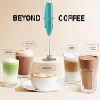 Zulay Kitchen Patented Tornado Triple Whisk Milk Frother with 4 Duracell Batteries – Handheld Foam Maker for Coffee, Lattes, Matcha & Hot Chocolate – Rich, Creamy Froth in Seconds