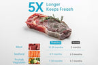 Vacuum Sealer Bags for Food, 22 PCS Reusable Sous Vide Bags BPA Free, Vacuum Zipper Bag with Universal Air Valve, 2 Sizes Food Storage Bag for Meal Prep, Dishwasher Microwave & Freezer Safe