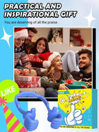 Stocking Stuffers for Teens Boys Men: Cell Phone Stand Flexible Thumbs Up Lazy Cellphone Holder for Desk Hand Funny Christmas Ideas Gifts for Women Adults Husband Him Kids Dad Cool Stuff Gadgets