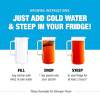 Tiesta Tea - Orange Tango Cold Brew, Loose Leaf, Premium Blend, Non-Caffeinated,10 Tea Packets, Brews One 64oz Pitcher