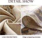 patdrea Designer Beige Long Tablecloth for Rectangle Table,Elegant Linen Floral Pattern French Table Cloth,Decor Cover Cloth for Kitchen Dining Christmas,Thanksgiving,Party,563"x94"-Istana a