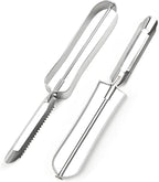 Best Vegetable Carrot Potato Peelers for Kitchen, 2 Pcs, Just Like Mom's old steel Fruits Peeler(52877)