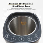 OCTAVO Water Boiler & Warmer 5 Liter, 304 Stainless Steel Water Tank, 700 Watt 6 Adjustable Water Temperature, LCD Touch Control Screen, Child Lock with Water Shortage Indicator