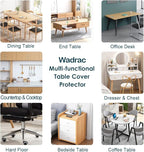 18x28 Inches Clear Table Cover Protector, Desk Pad Mat Rectangular Plastic Table Protector PVC Table Pad for Study Office Computer Writing Desk Top Dining Room Table Screen Protection Heat Resistant