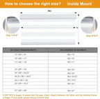 Persilux Cordless Zebra Blinds for Windows Free-Stop Roller Shades for Windows (62" W x 72" H, White) Dual Layer Window Treatments Room Darkening Roller Blinds for Home, Office and Kitchen