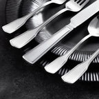 KINGSTONE 30-Piece Silverware Set, 18/10 Stainless Steel Flatware Set for 6, Tableware Cutlery Set, Utensil Sets for Home Restaurant, Mirror Finish, Dishwasher Safe