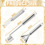 3Pcs Corn Peeler Set, Stainless Steel Corn Peeler, Stripper Tool And Corn Holder, Corn Stripping Tool For Corn On The Cob, Easy Cob Cutter And Remover