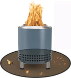 Anze 20" Tabletop Fire Pit Mat, 4 Layers Round Fireproof Mat Campatible with Solo Stove Melsa XL, Heat Resistant Small Rug for BBQ Grill, Non Slip Resuable Pad Solo Stove Accessories