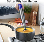 Immersion Blender Handheld Corded Hand Blenders Set 1100W, Trigger Variable Speed 5 in 1 Stick Emulsifier with Chopper, Whisk and Frother for Soup, Baby Food and Smoothies, Royal Blue