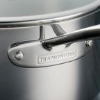 Tramontina Tri-Ply Clad Stainless Steel 6-Quart Saute Pan with Glass Lid, Induction-Ready Cooking Pan, Dishwasher-Safe, NSF-Certified
