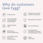 Fygg Fluoride-Free Toothpaste with Prebioitics – Coconut Cream Flavor (4oz) | Nano-Hydroxyapatite Remineralizing for Sensitive Teeth, Whitening & Enamel Repair