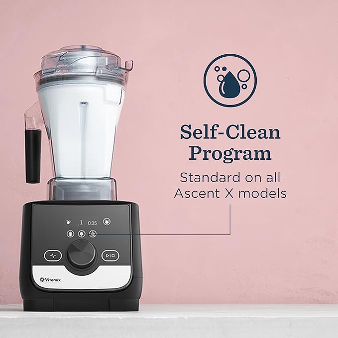 Vitamix Ascent Series X3 Blender with Three Blending Programs, Self-Cleaning Program, Professional-Grade Blender for Smoothies, Soups and More, Stainless-Steel Blades, 48 Oz Container, Shadow Black