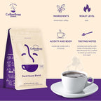 Coffee Bean Direct Dark House Blend, Whole Bean Coffee, Dark Roast, 1 Pound Bag (Pack of 1)