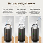Irishom Portable Coffee Machine, 3 in 1 Cordless Electric Coffee Maker, Work with Capsule and Ground Coffee, Cold Brew and Heating Coffee Maker with 150ml Cup