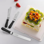 TACGEA Icing Spatula, Angled Offset Cake Spatula with 6", 8", 10" Stainless Steel Blade Set of 3