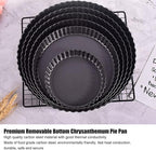Tart Pan with Removable Bottom, Non Stick Quiche Baking Dish, Large Fluted Quiche Pan for Baking, 13 Inch