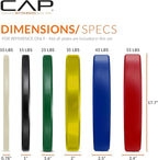 CAP Barbell 2-Inch Olympic Bumper Plate Weight Set with 6 Post Rack | 100-370 lbs | Multiple Options