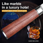 Santoku Knife 7 Inch,High Carbon Steel Ultra Sharp Asian Chef Knife with Brazilian Rosewood Handle and Gift Box for Family & Restaurant