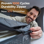 Apex Series Vacuum Bags for Travel Luggage, 180° Open, Reusable Compression Bags for Carry On Suitcases and Backpack, Vacuum Seal Packing Cube for Cloth (2Large No Pump)