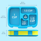 Bentgo Kids Bento-Style 5-Compartment Leak-Proof Lunch Box - Ideal Portion Sizes for Ages 3 to 7 - Durable, Drop-Proof, Dishwasher Safe, PFAS & BPA-Free & Made with Food-Safe Materials (Citrus Yellow)
