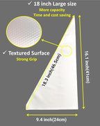 18 Inch Large Piping Bags Disposable Pastry Bags 100 Pack Thick Plastic Anti-Burst Icing Piping Bags For Frosting Decorating Cake Cupcake Cookie (18 Inch-100 Pack)