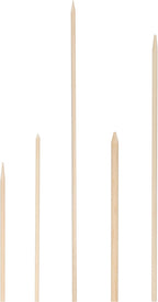 1000 Count | KingSeal Natural BAMBOO Heavy Weight Meat Skewers, Kebab Sticks, City Chicken, 4.5 Inches x 3.8mm, Bulk Pack - 1 Box of 1000