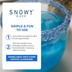 Snowy River Blue Dream, Cocktail & Margarita Sugar Rimmer - Vibrant Naturally Colored Sugar for Cocktail Rimming, Baking & Decorating, Medium Crystal - 80oz