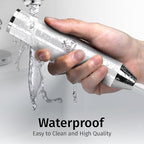 Zulay Kitchen Lux Rechargeable Milk Frother Handheld - Powerful 2-Speed Motor, Fully Waterproof, 2000mAh Battery - Drink Mixer For Latte, Cappuccino, Matcha, Protein Powder - White