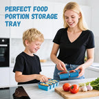 Silicone Freezer Tray With Lid, 2 Large 4 Cup Large Soup Freezer Molds Container for Meal Prepping, Ice Cube Tray, Perfect for Storing Leftovers, Sauces, Lasagna, 2-Pack