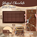 HKNMTT Chocolate Bar Molds Silicone, Large Stuffed Dubai Pistachio Deep Bar Moulds Kit 1 Inch Thick Big Pack of 2, Ideal for Homemade Making Bar Candy Bar Bpa Free DIY
