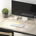 Clear Table Cover Protector, 14x48 Inch Desk Mat, 1.5mm Thick Plastic Table Pad, Vinyl Table Protector