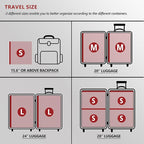 SUOCO Travel Vacuum Seal Bags for Clothing with Rechargeable Electric Pump, 8 Small Compression Packing Bags for Luggage Suitcase Backpack, Carry-on Size Space Saver Storage