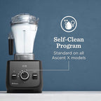 Vitamix Ascent Series X2 Blender with Three Blending Programs, Self-Cleaning Program, Professional-Grade Blender for Smoothies, Soups and More, Stainless-Steel Blades, 48 Oz Container, Shadow Black