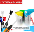 8 Pcs Resin Mixer Paddles for Resin Drill, Epoxy Mixer Attachment for Drill, Paint Mixer/Paint Stirrer for Mixing Resin, Epoxy, Silicone Molds