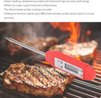 Digital Food Thermometer, Digital Food Thermometer Automatic Calibration Pen High Accuracy Electronic Pocket Thermometer Yellow for Home Use, Multifunctional Accessory (Red)