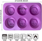 2Pcs Bee Silicone Molds Round Honeybee Silicone Mold for Making Homemade Soap, Lotion Bar, Jello, Bath Bomb, Beeswax, Candle