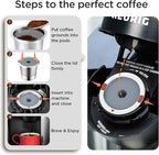 Reusable K Cups and Coffee Pods,Universal Stainless Steel K Cups for Keurig 2.0 and 1.0 Coffee Makers Machine Non-BPA(1pack)