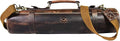 Leather Knife Roll Storage Bag, Elastic and Expandable 10 Pockets, Adjustable/Detachable Shoulder Strap, Travel-Friendly Chef Knife Case (Dark Brown, Leather)