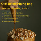 L 18 Inch Large Piping Bags,100 Pack Disposable Pastry Bags,Thick Anti-Burst Icing Piping Pastry Bags For Frosting Decorating Cake Cupcake Cookie (L 18 Inch-100 Pack)