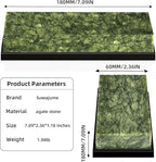 Knife Sharpening Stone,10000 Grit Sharpener Whetstone Final Fine Polishing Natural Green Honing Oilstone for Knives Tools,Cutting Tools (SET-A)