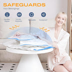 Vacuum Storage Bags for Clothing, 16 Pack Vacuum Seal Bags (3 Jumbo, 3 Large, 3 Medium, 5 Small, 2 Roll) for Clothes Comforters Blankets, Space Saver Bag with Electric Pump (2025 Upgrade)