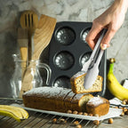 Stainless Steel Food Tongs - Serving Tong Set of 6 (9 Inch)