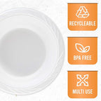 800 Count Disposable 18 ounce White Plastic Soup Bowls