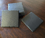 Rev Up Your Ride: V-Twin Engine Coasters for Bikers - Square Slate - Set of 4