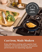 Caraway Cast Iron Skillet - 8” Enameled Cast Iron Pan With 3 Layer Enamel Coating - No Seasoning Required - Compatible With All Stovetops - Free From Forever Chemicals - Rust