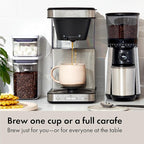 OXO Brew 8-Cup Coffee Maker - Single-Serve & Carafe, Thermal Stainless Steel, SCA Certified